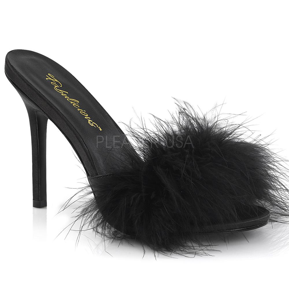Fabulicious - CLASSIQUE-01F Mules à talon - Noir